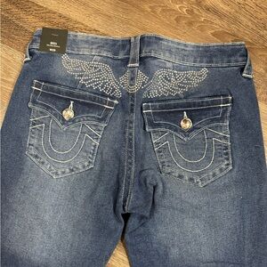 True Religion Dark Blue Boot Cut Jeans